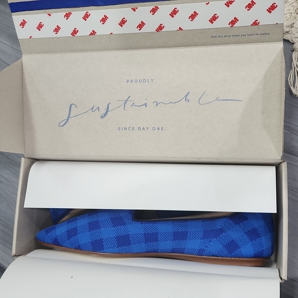 Rothy's Lazuli Gingham loafers